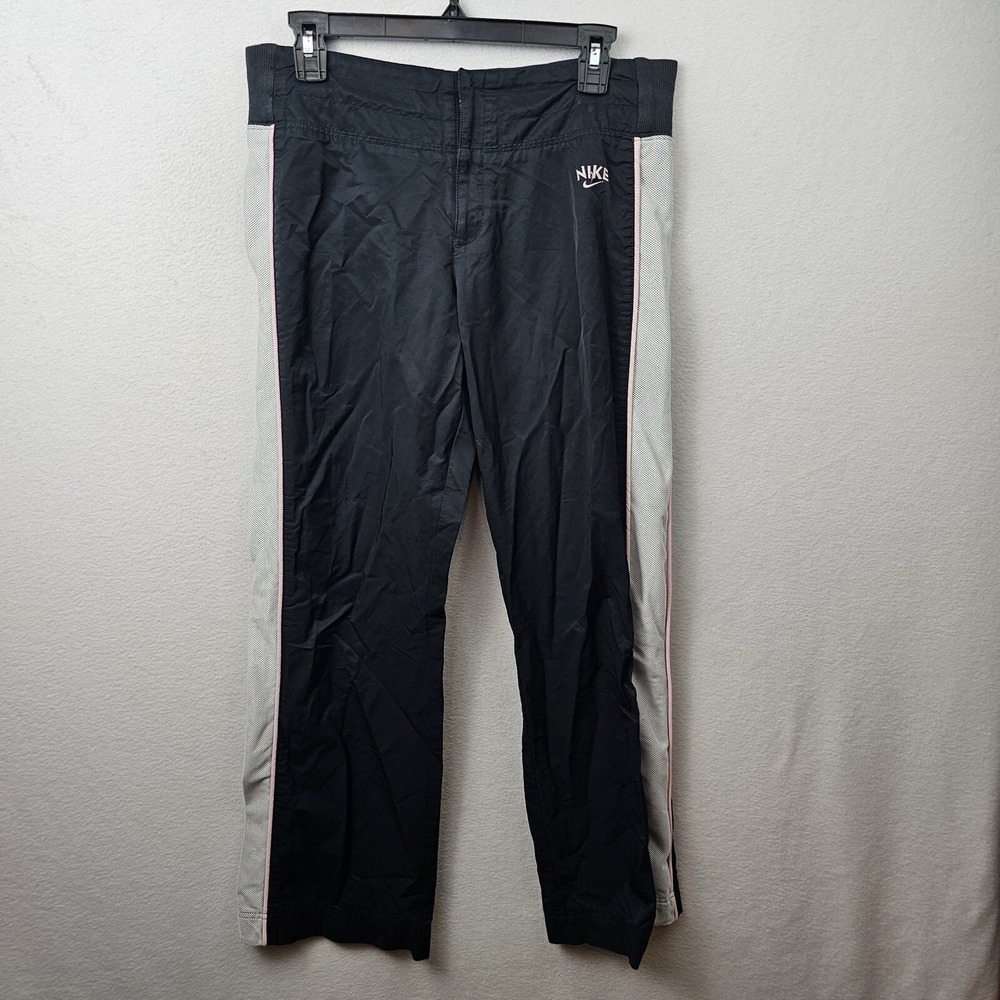 Nike Pants Woman's Size Medium Black Pink White Track Pants Joggers